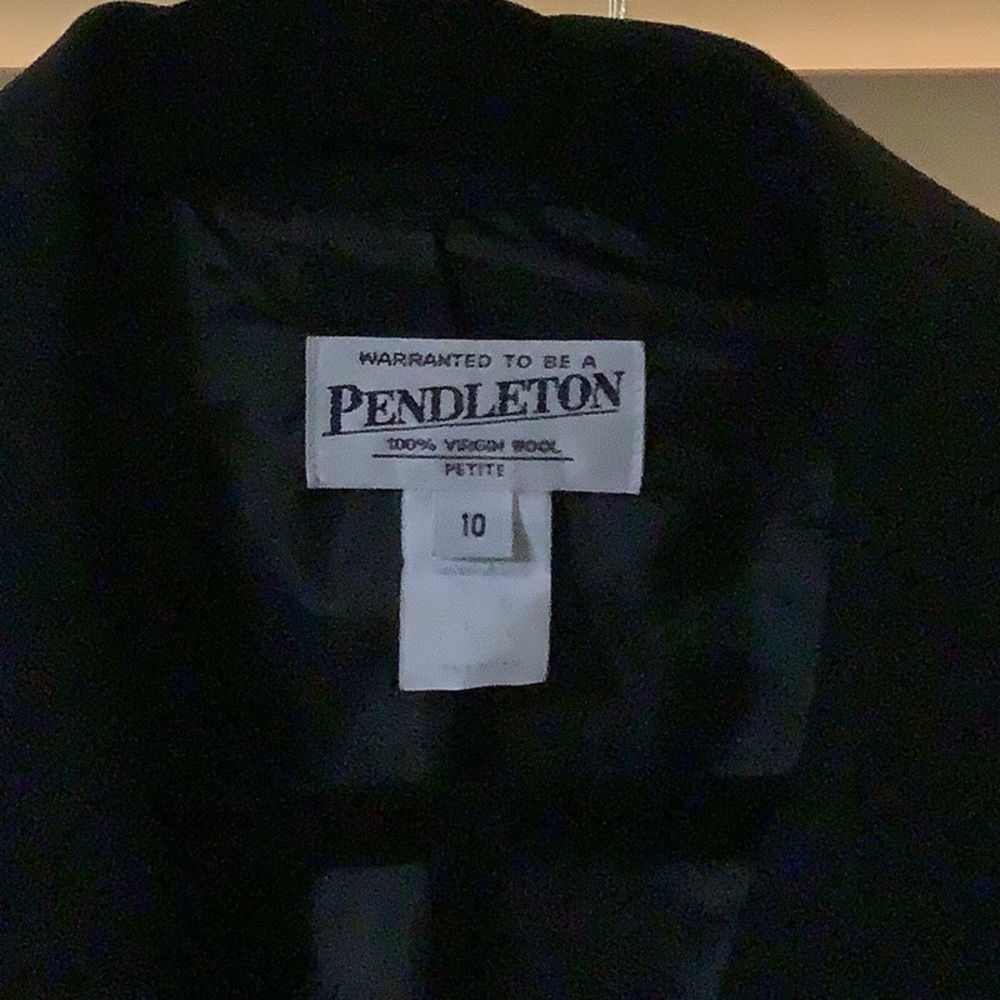 Pendleton 100% Virgin Wool Black Jacket - image 3